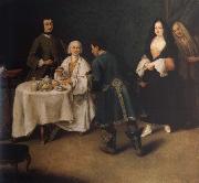 Pietro Longhi The visit in the lord oil painting